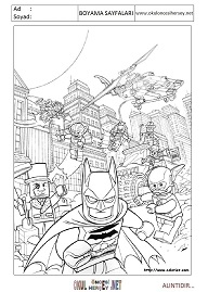 lego-batman boyama sayfaları